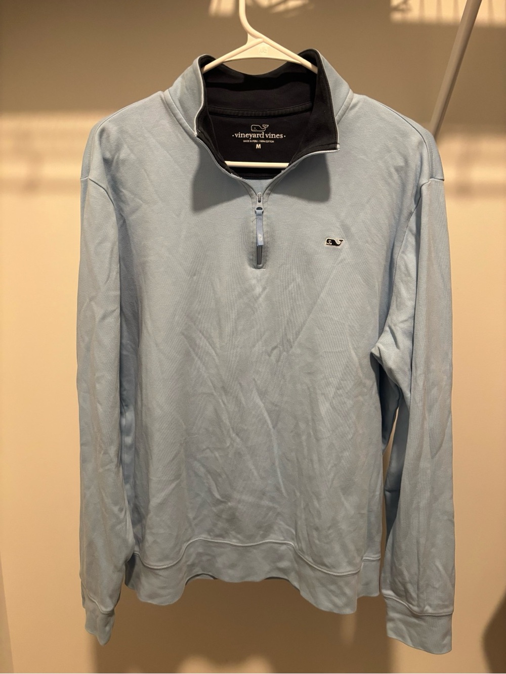 Vineyard Vines Light Blue Quarter-Zip Pullover